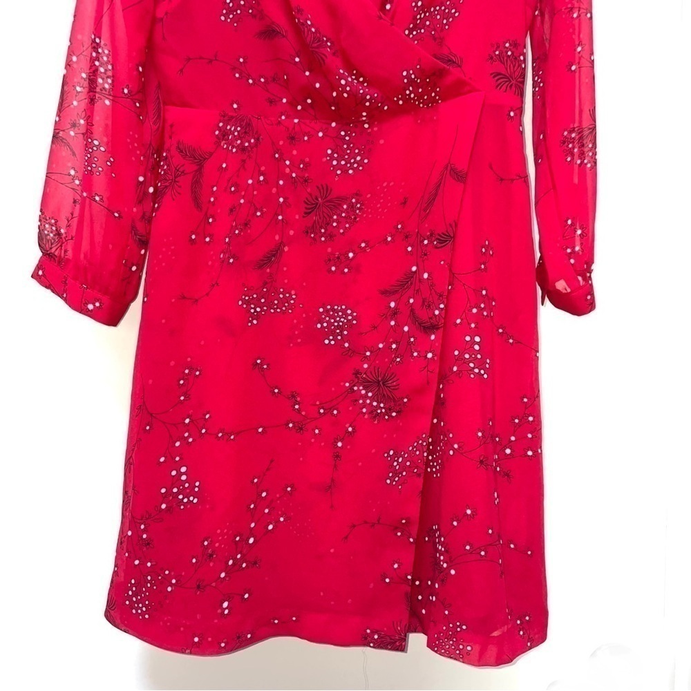 Madewell Hazelwood Wrap-Front Mini Dress in Windswept Floral Size 4 - Picture 9 of 12